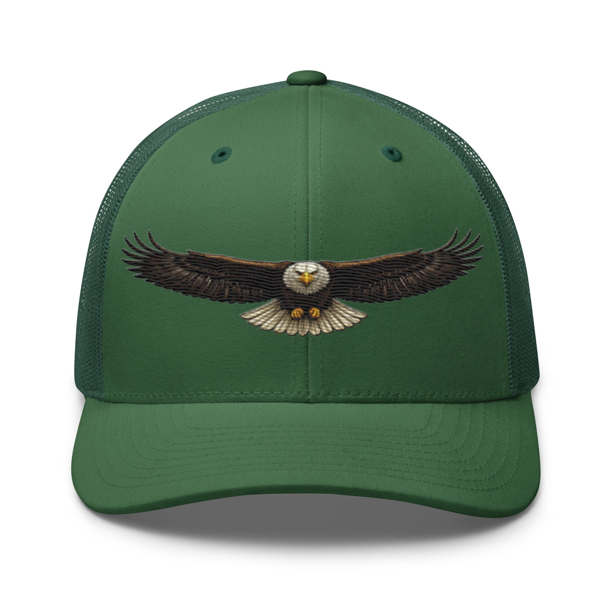 Bald Eagle Head - On Flight Trucker Hat | American Wildlife Heritage Design - Bluegrass Elite Apparel LLC