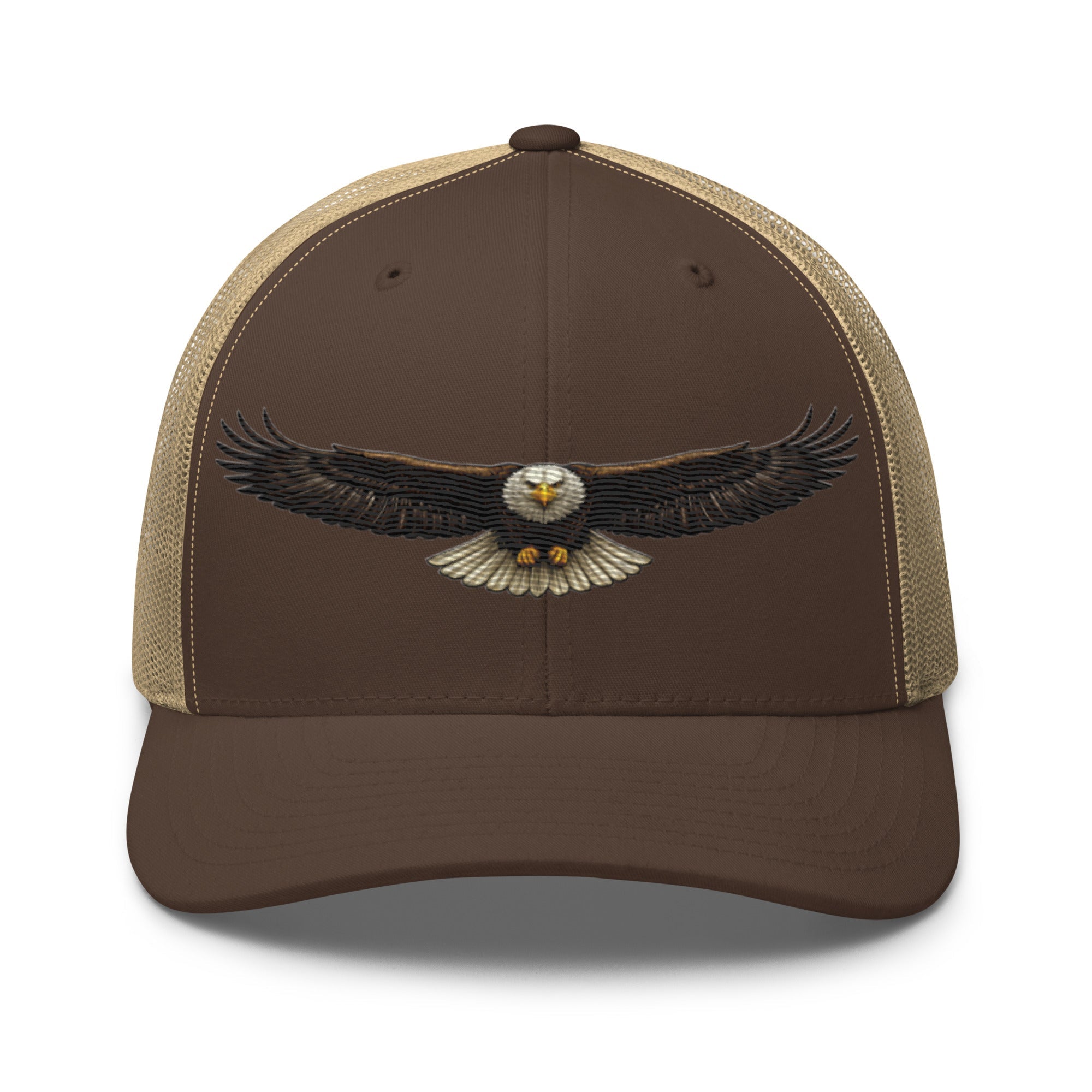Bald Eagle Head - On Flight Trucker Hat | American Wildlife Heritage Design - Bluegrass Elite Apparel LLC