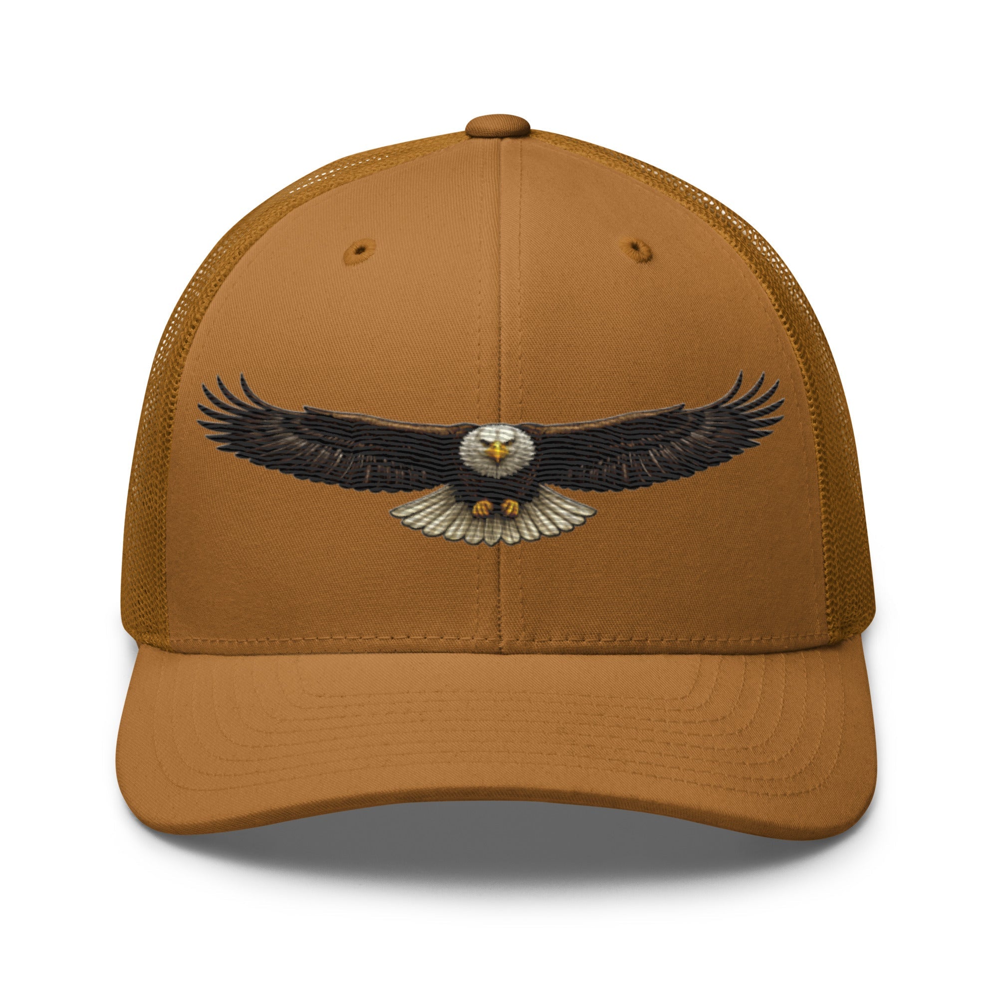 Bald Eagle Head - On Flight Trucker Hat | American Wildlife Heritage Design - Bluegrass Elite Apparel LLC