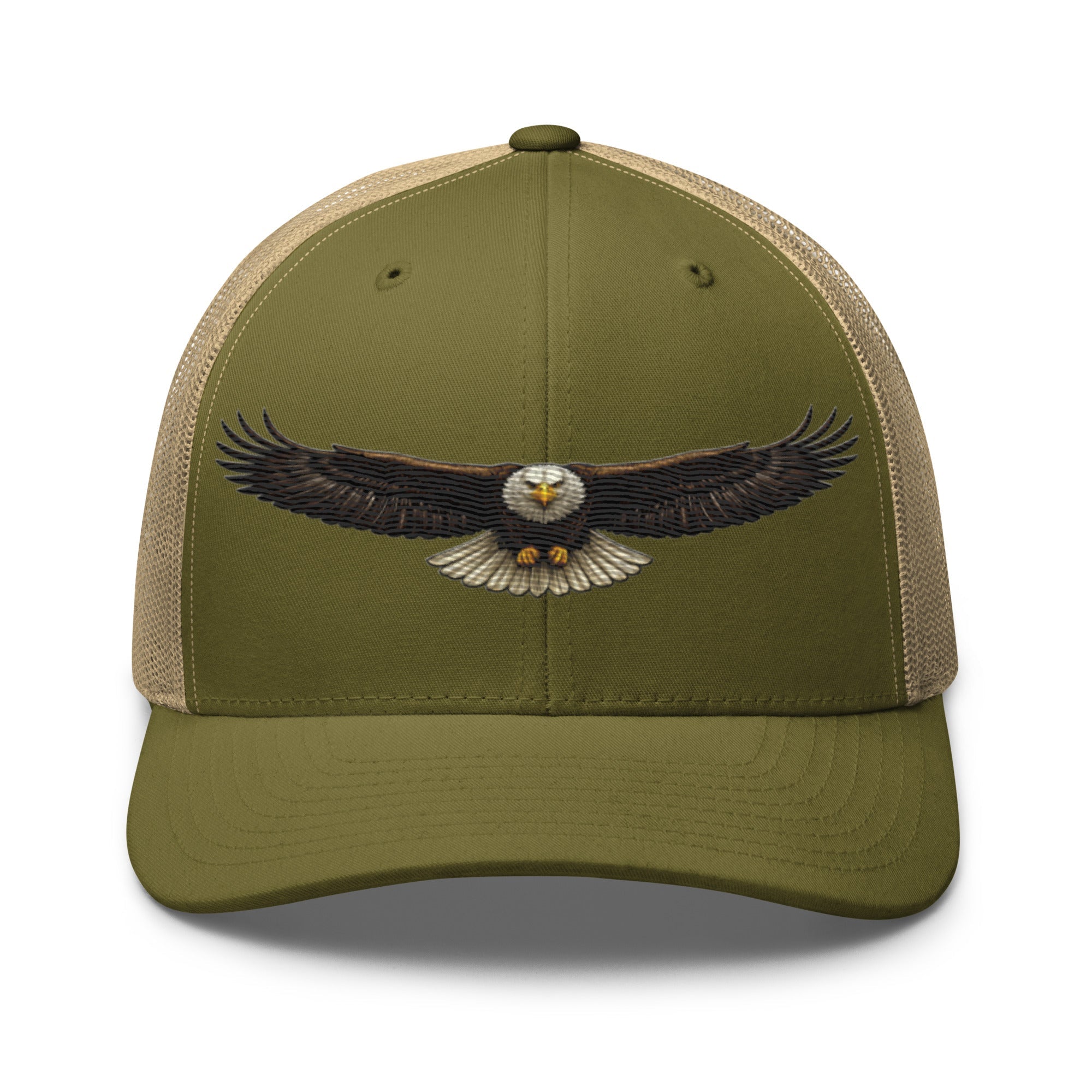 Bald Eagle Head - On Flight Trucker Hat | American Wildlife Heritage Design - Bluegrass Elite Apparel LLC