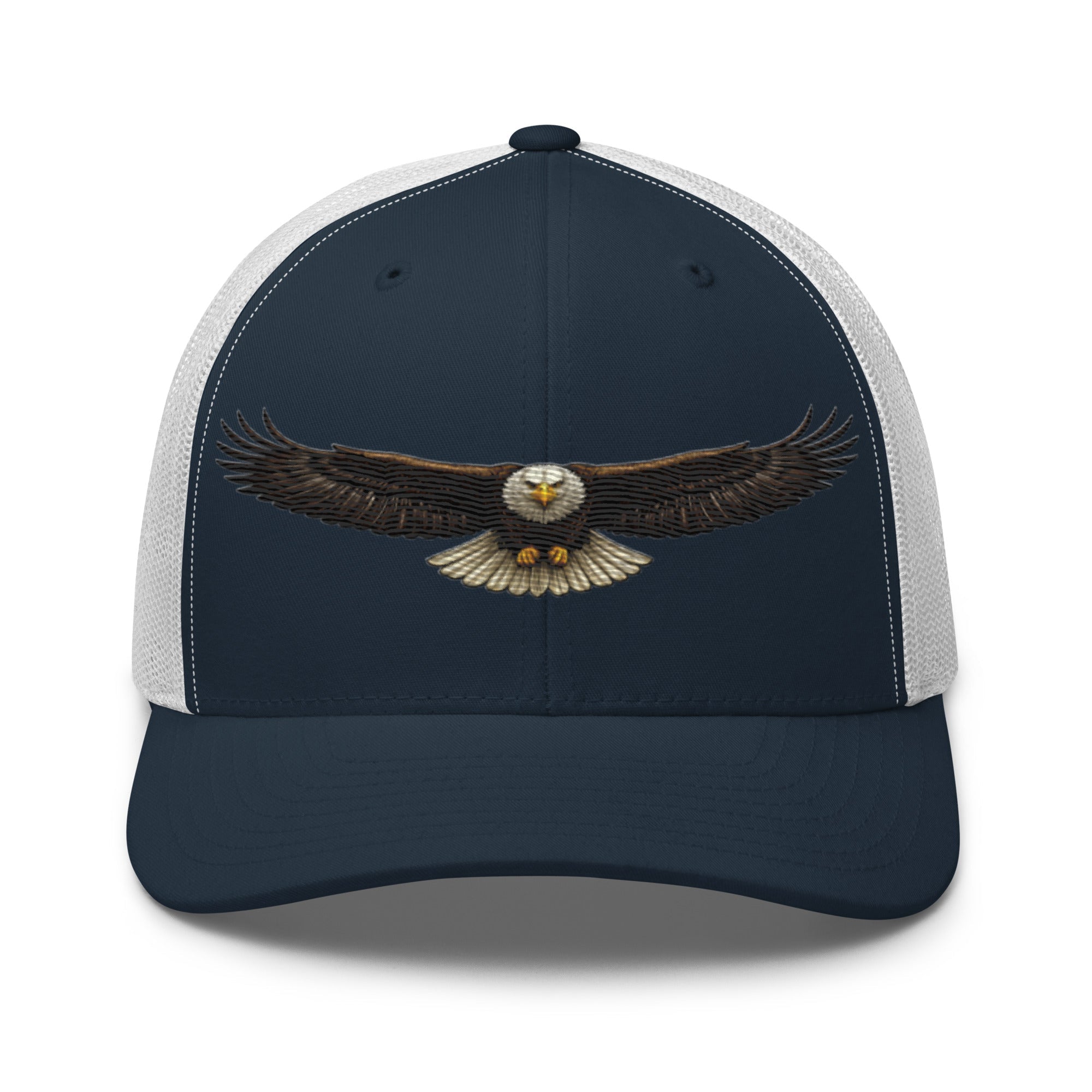 Bald Eagle Head - On Flight Trucker Hat | American Wildlife Heritage Design - Bluegrass Elite Apparel LLC