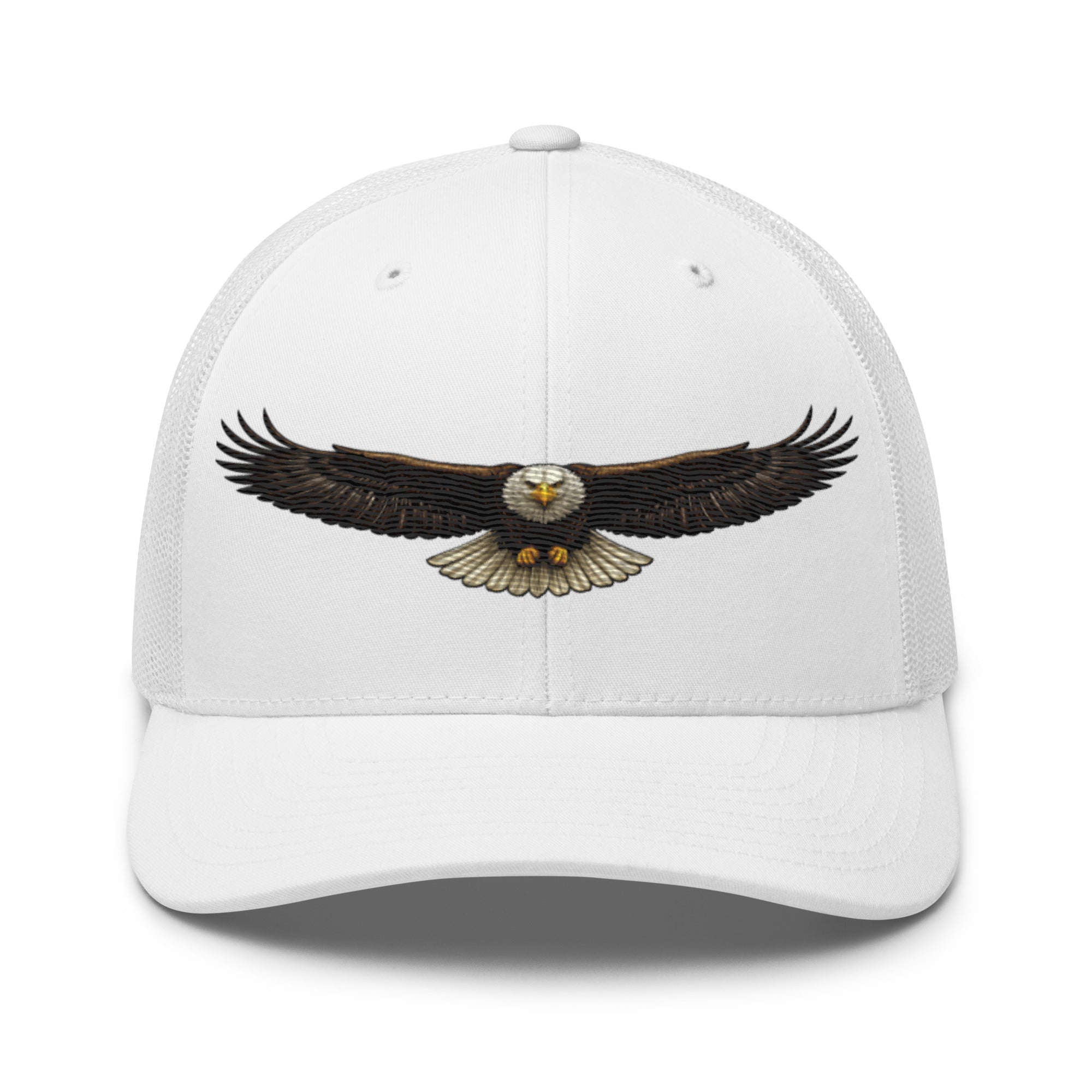 Bald Eagle Head - On Flight Trucker Hat | American Wildlife Heritage Design - Bluegrass Elite Apparel LLC