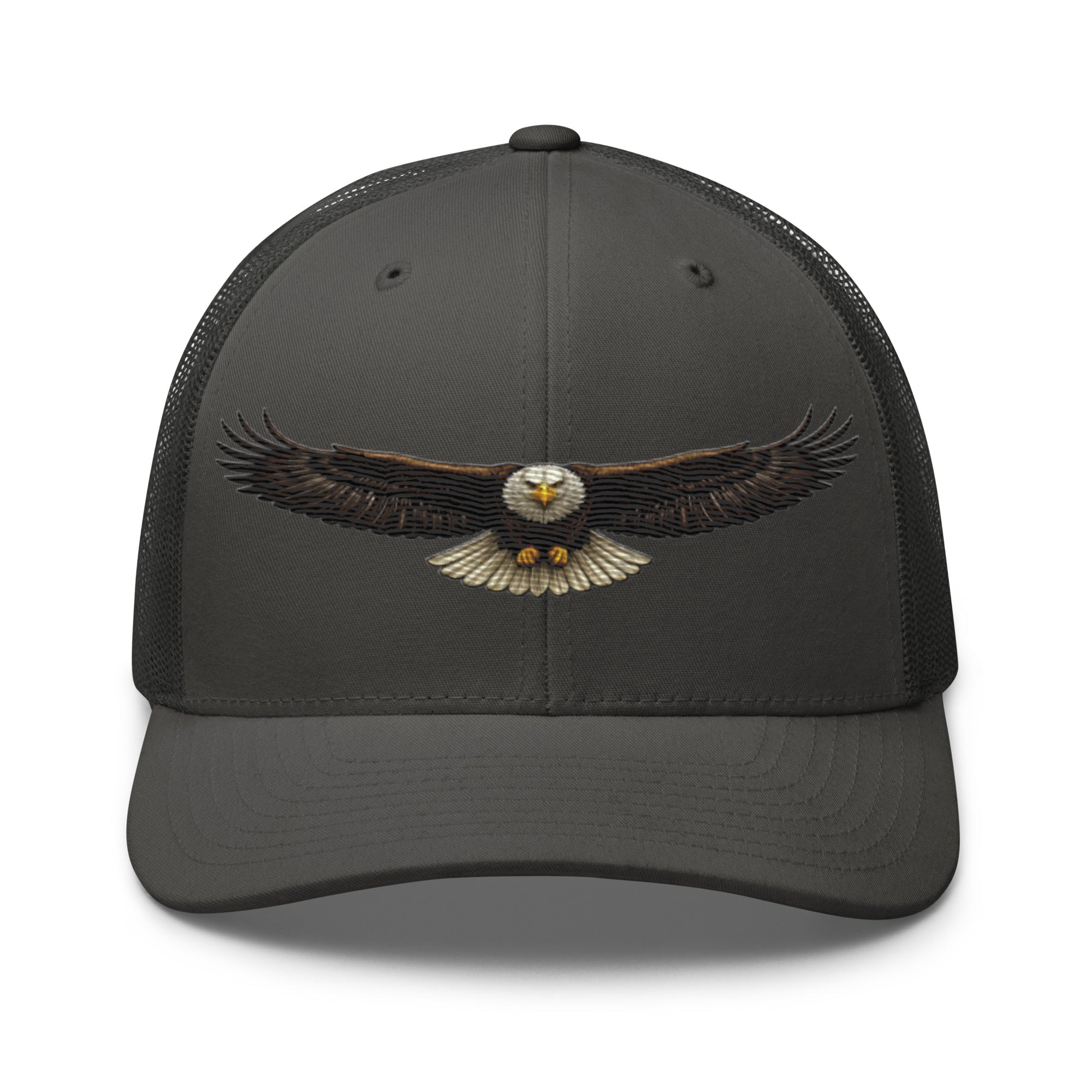 Bald Eagle Head - On Flight Trucker Hat | American Wildlife Heritage Design - Bluegrass Elite Apparel LLC