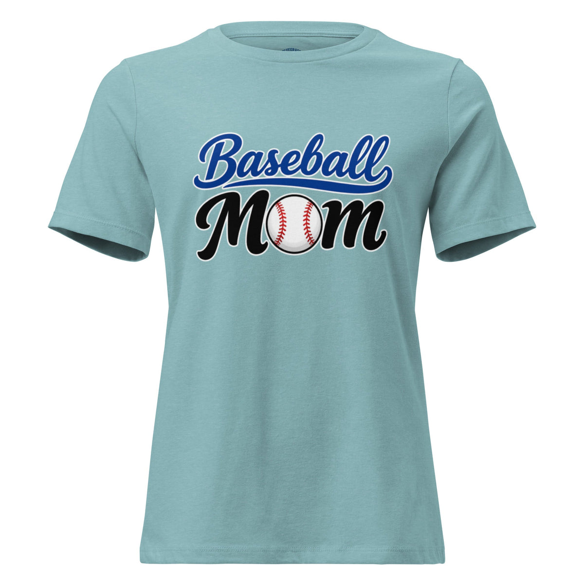 Baseball Mom Script Graphic Women's Relaxed T-Shirt - Bluegrass Elite Apparel LLC