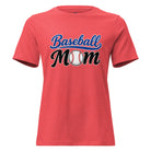 Baseball Mom Script Graphic Women's Relaxed T-Shirt - Bluegrass Elite Apparel LLC