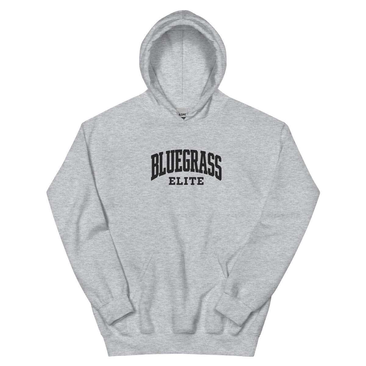 Blackout Bluegrass Elite Embroidered Hoodie | Vintage Athletic Pullover - Bluegrass Elite Apparel LLC