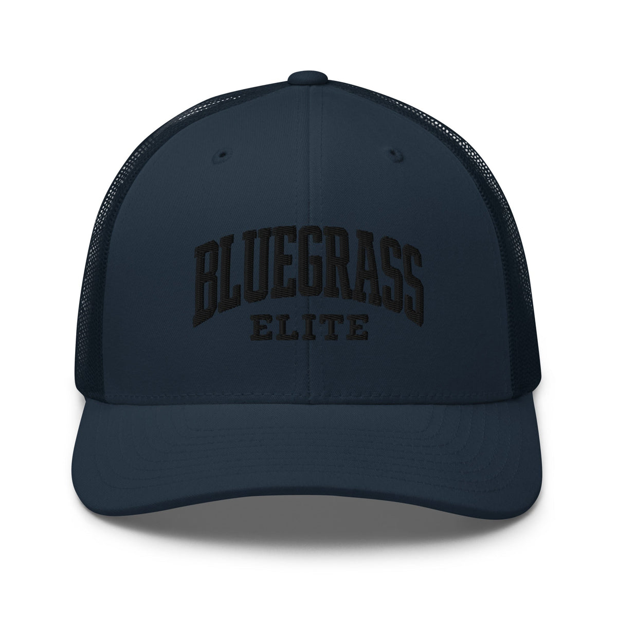 Blackout Bluegrass Elite Trucker Hat | 3D Puffy Embroidered Patch - Bluegrass Elite Apparel LLC