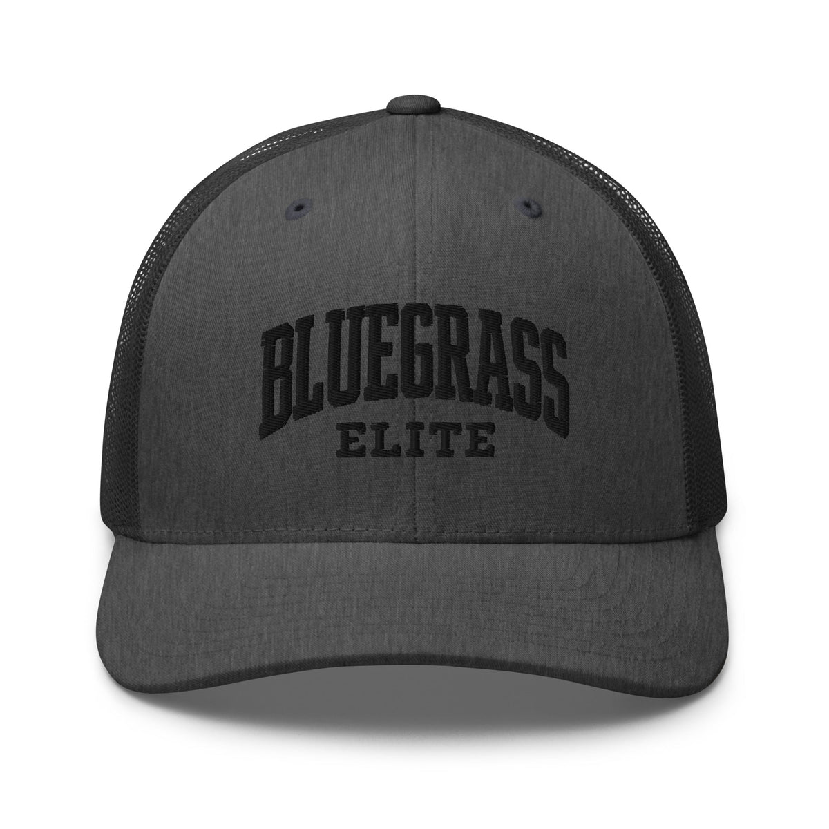 Blackout Bluegrass Elite Trucker Hat | 3D Puffy Embroidered Patch - Bluegrass Elite Apparel LLC