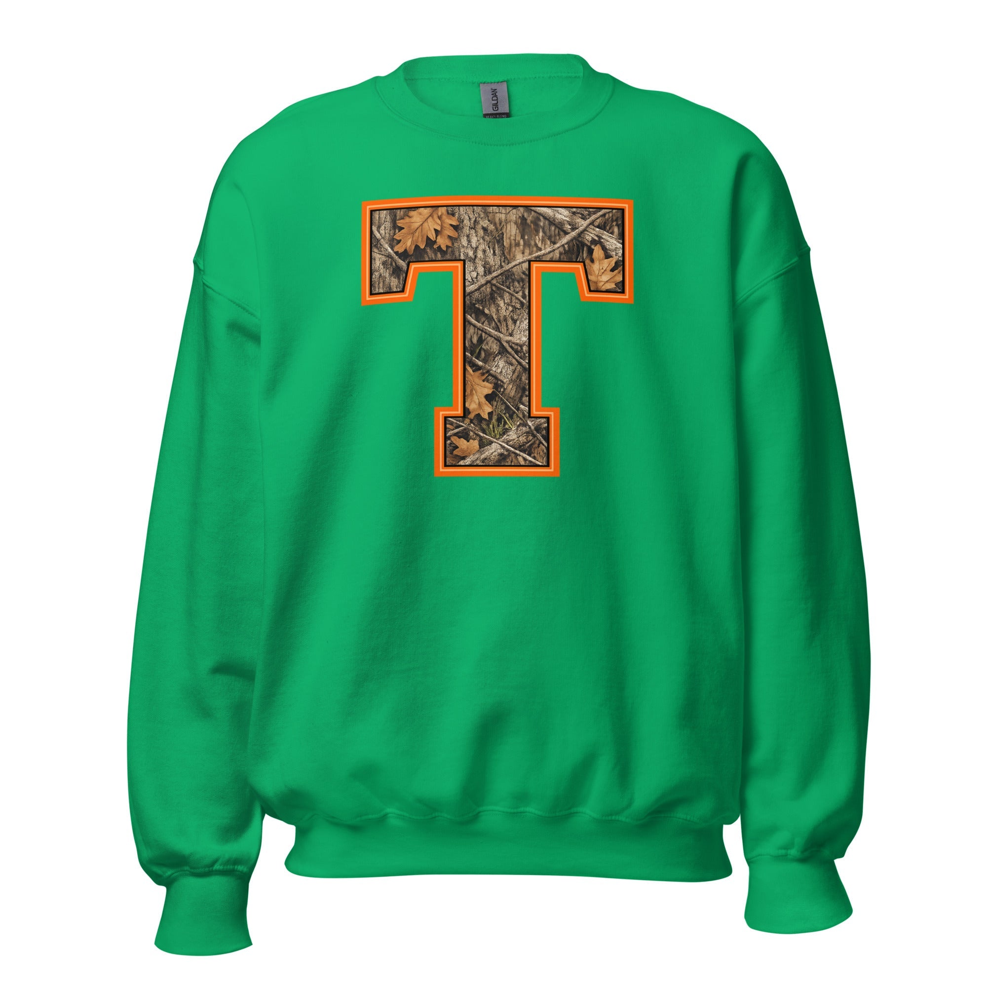 Block T Camo Sweatshirt | Mossy Oak Print | Unisex Pullover - Bluegrass Elite Apparel LLC