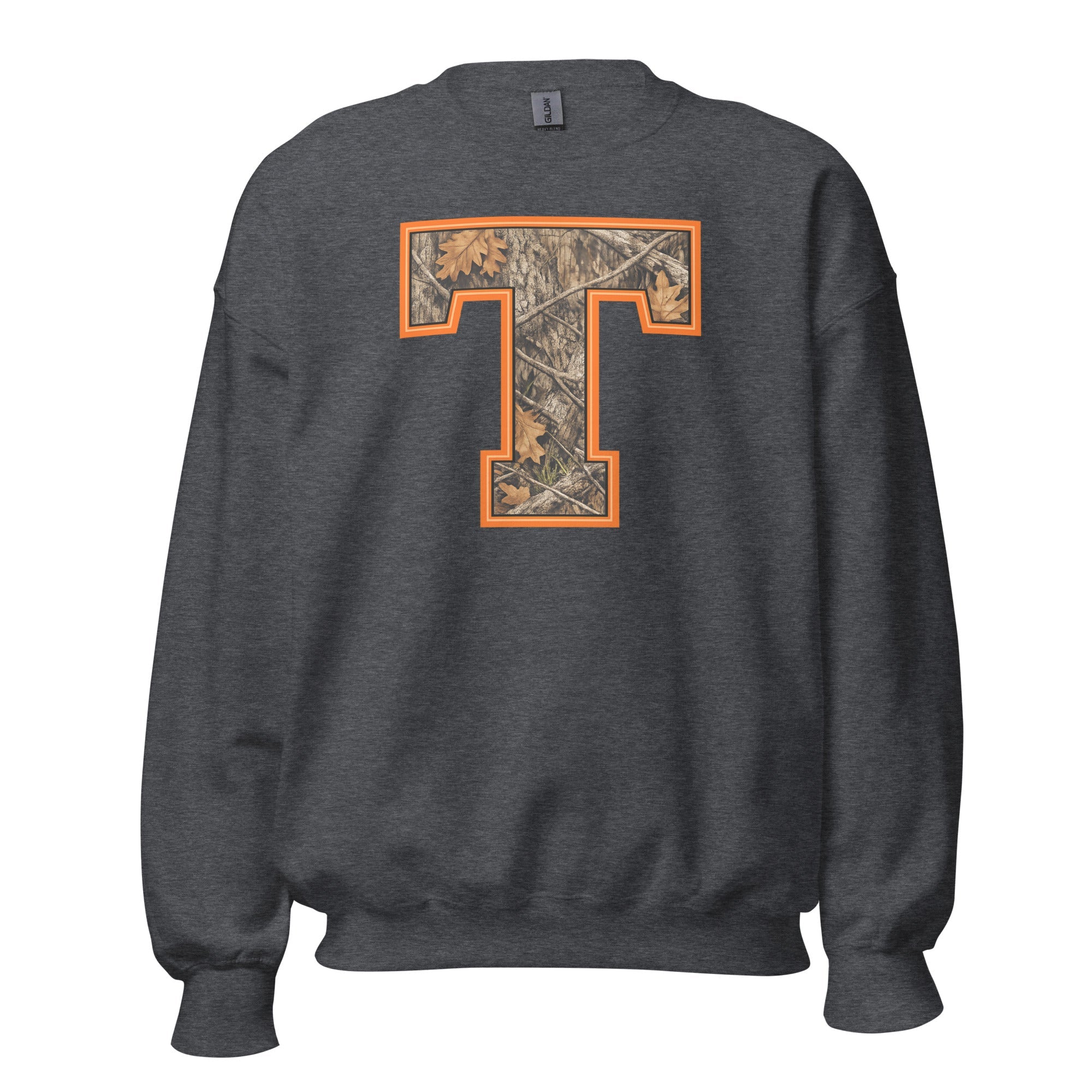 Block T Camo Sweatshirt | Mossy Oak Print | Unisex Pullover - Bluegrass Elite Apparel LLC