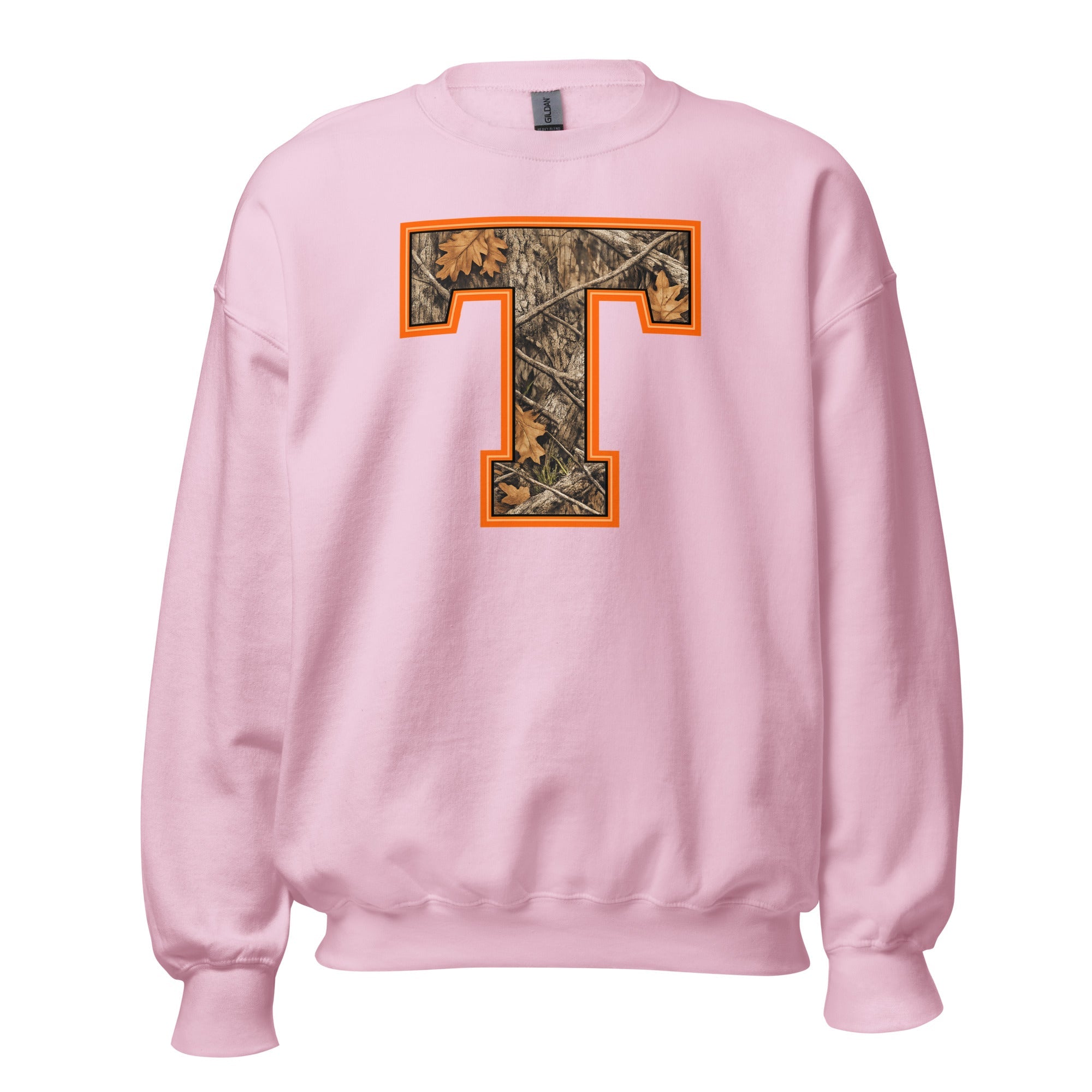 Block T Camo Sweatshirt | Mossy Oak Print | Unisex Pullover - Bluegrass Elite Apparel LLC