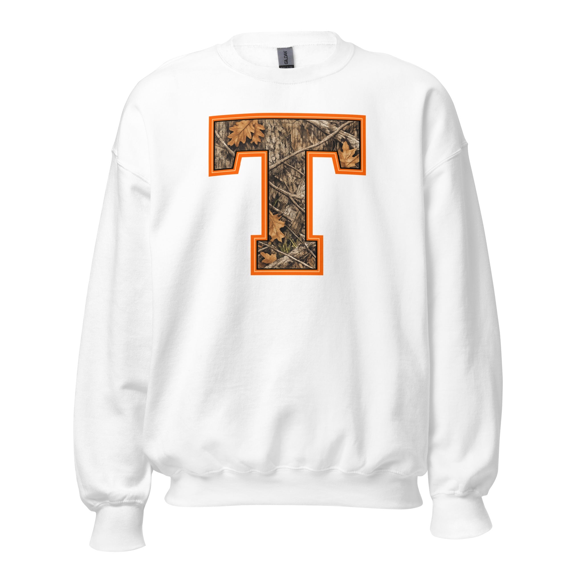 Block T Camo Sweatshirt | Mossy Oak Print | Unisex Pullover - Bluegrass Elite Apparel LLC