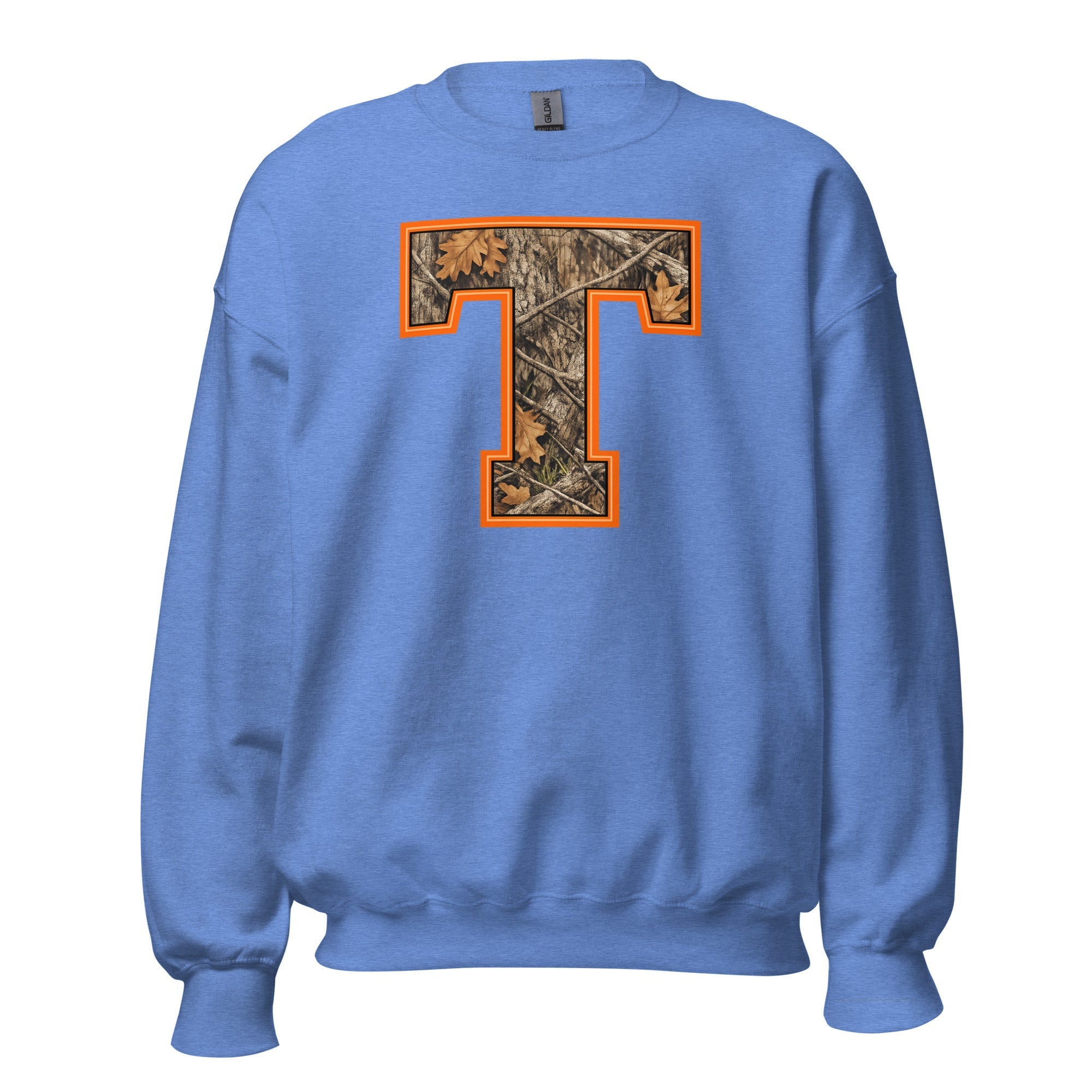 Block T Camo Sweatshirt | Mossy Oak Print | Unisex Pullover - Bluegrass Elite Apparel LLC