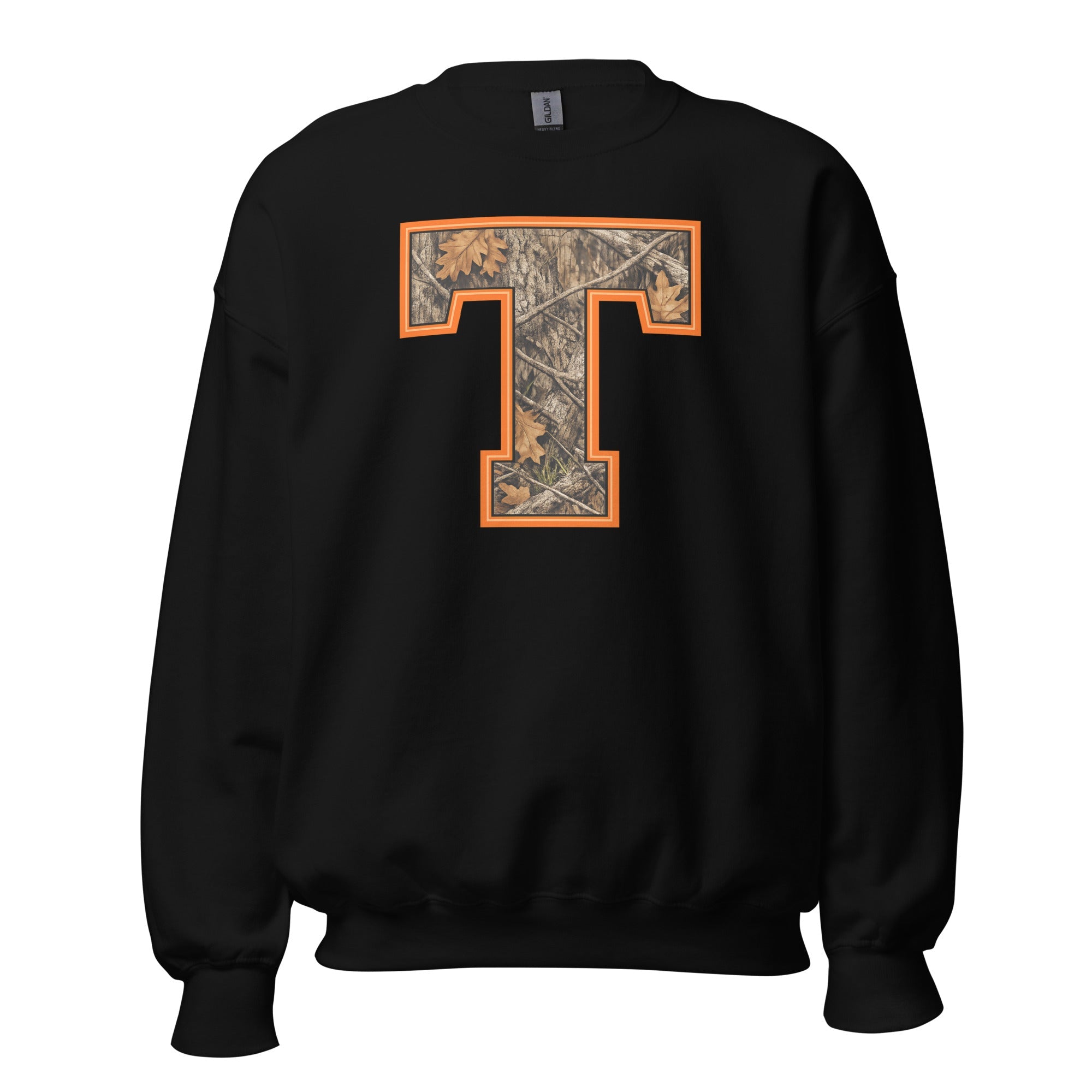 Block T Camo Sweatshirt | Mossy Oak Print | Unisex Pullover - Bluegrass Elite Apparel LLC