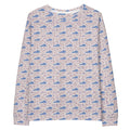 Blue Kentucky Outline Pattern Unisex Cotton Sweatshirt - Bluegrass Elite Apparel LLC