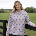 Blue Kentucky Outline Sports Warmup Hoodie - Bluegrass Elite Apparel LLC