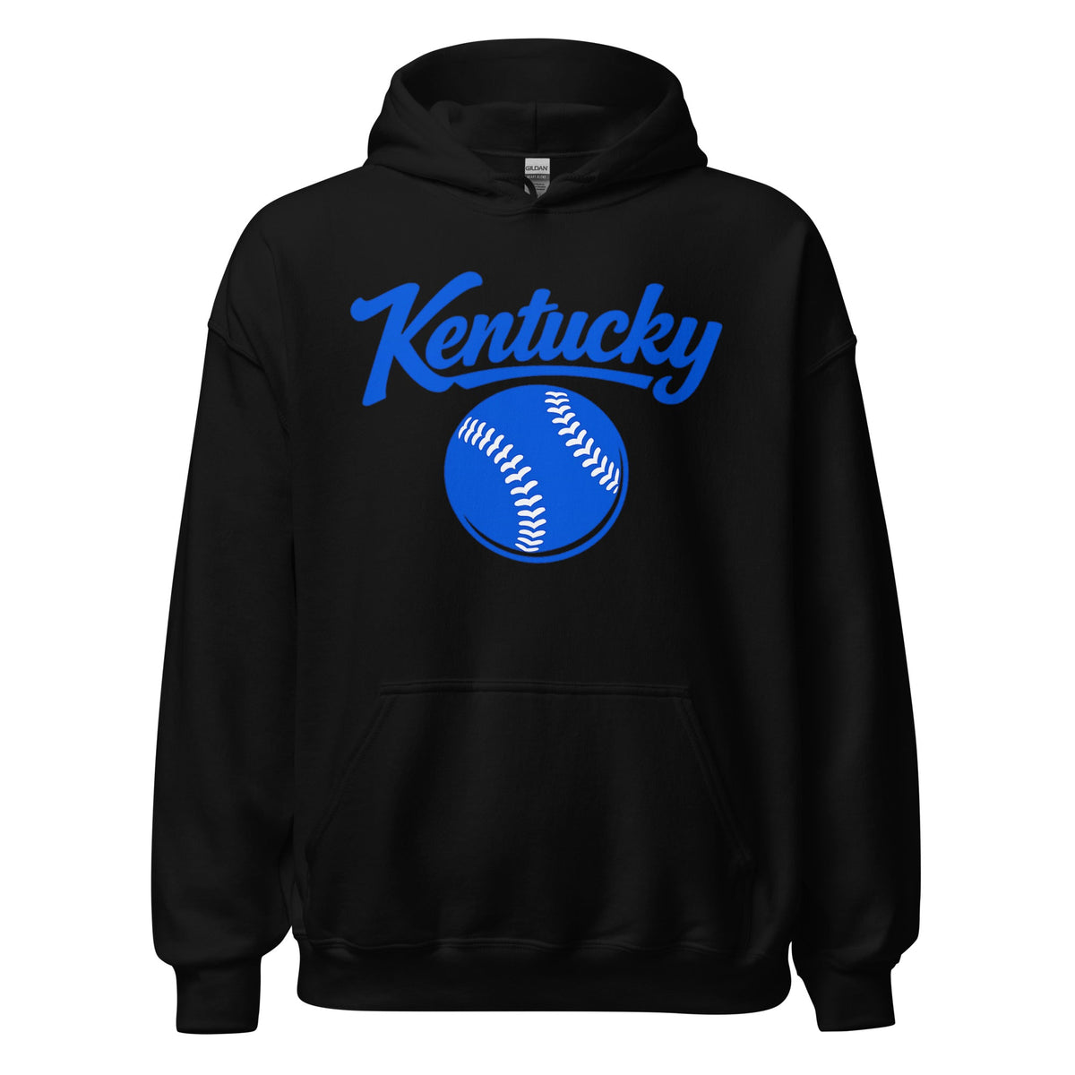 Blue Kentucky Script Softball Hoodie | Classic Pullover Sweatshirt - Bluegrass Elite Apparel LLC