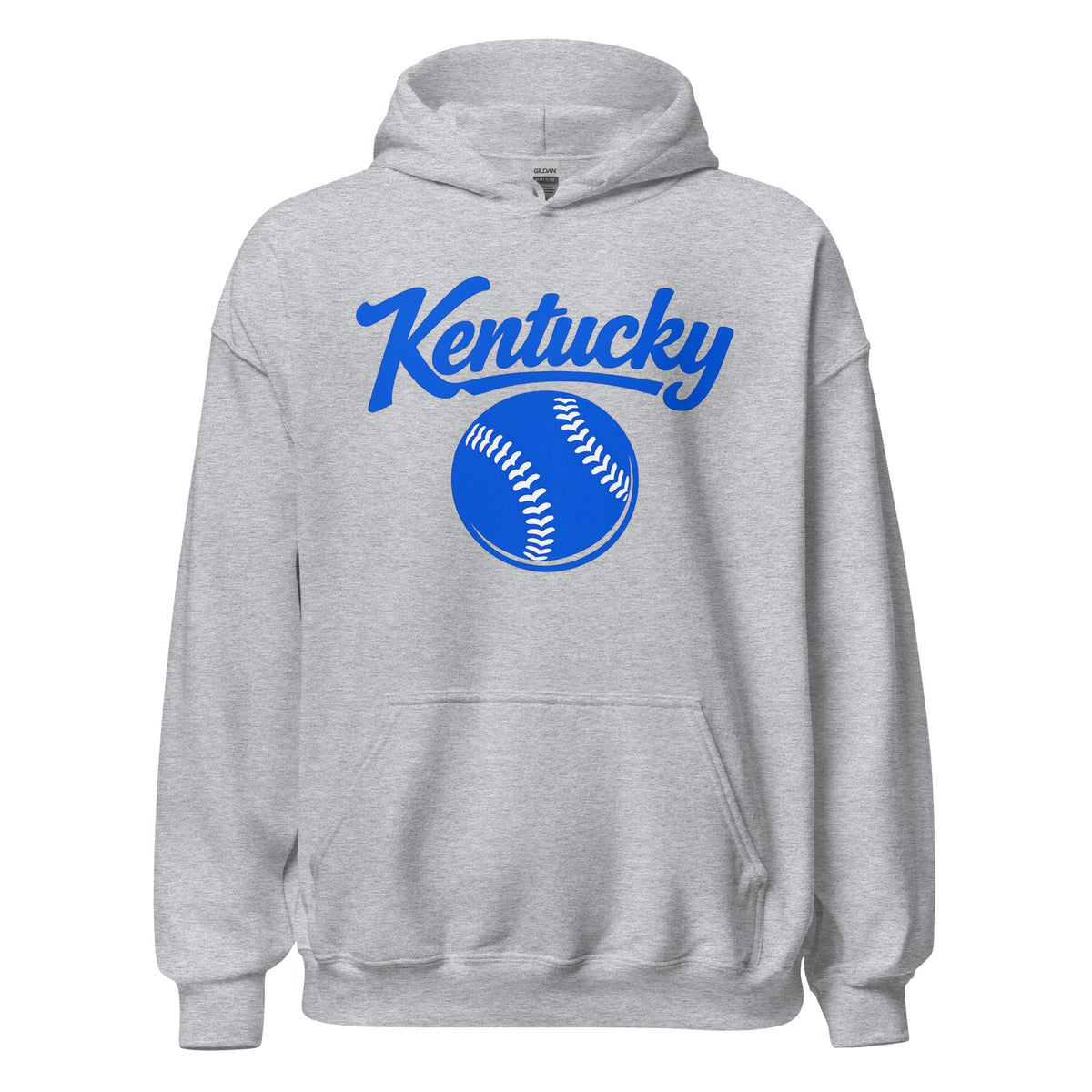Blue Kentucky Script Softball Hoodie | Classic Pullover Sweatshirt - Bluegrass Elite Apparel LLC