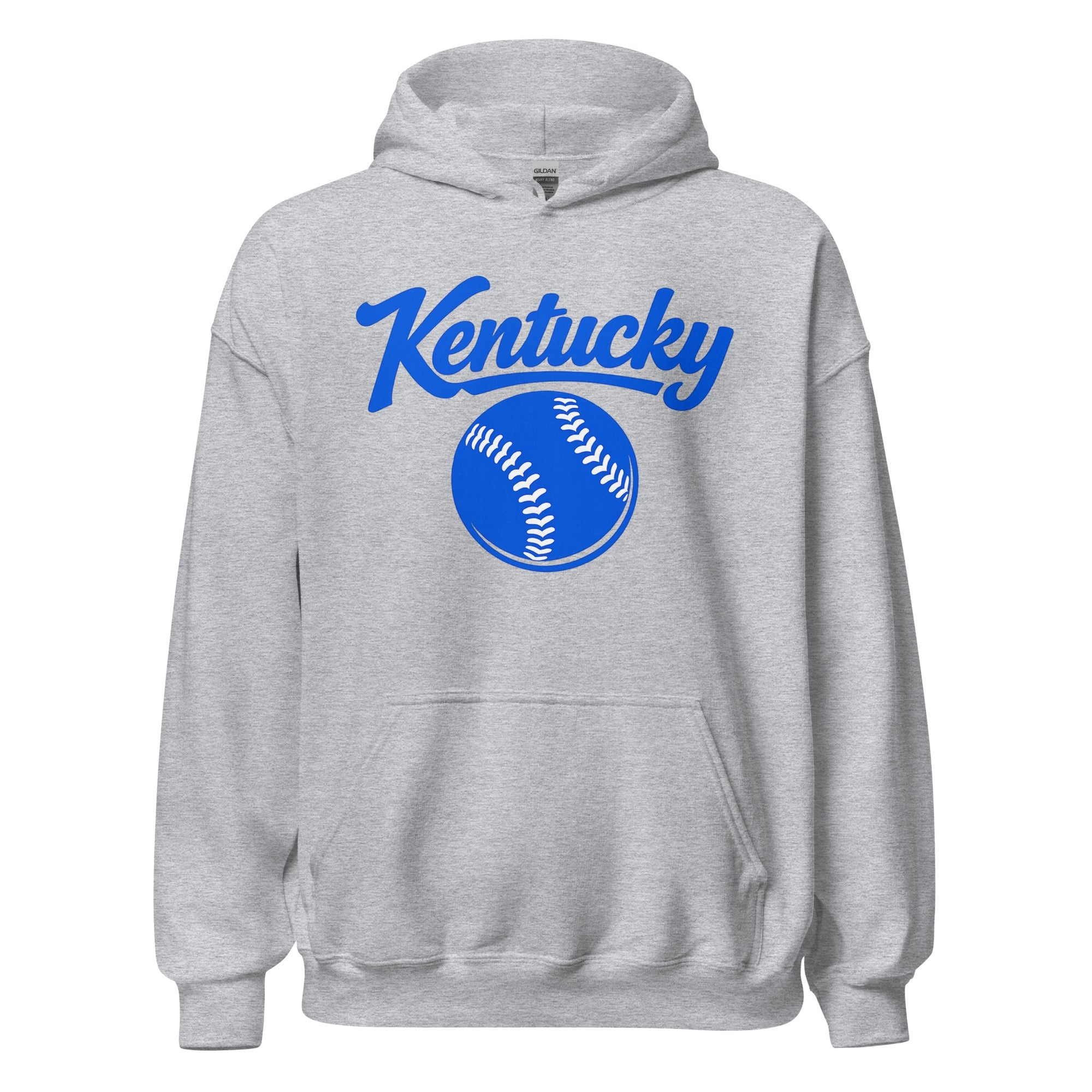 Blue Kentucky Script Softball Hoodie | Classic Pullover Sweatshirt - Bluegrass Elite Apparel LLC