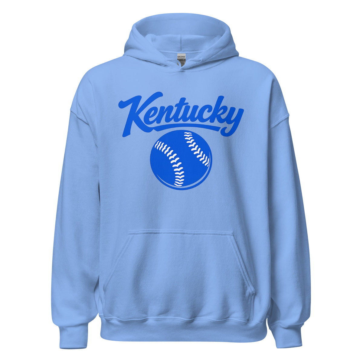 Blue Kentucky Script Softball Hoodie | Classic Pullover Sweatshirt - Bluegrass Elite Apparel LLC