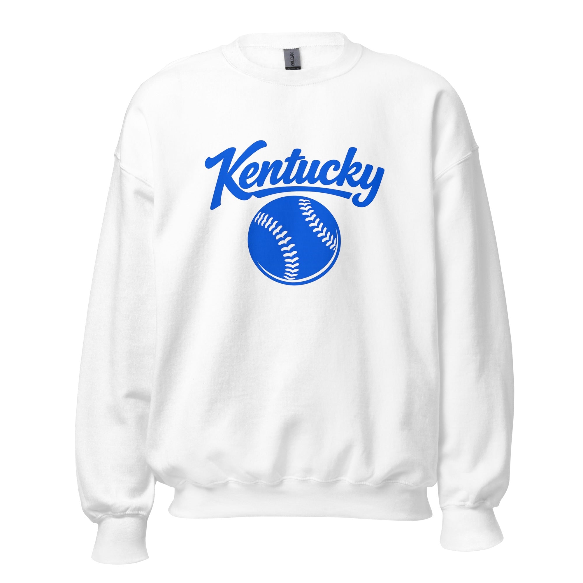 Blue Kentucky Script Softball Sweatshirt | Classic Crewneck - Bluegrass Elite Apparel LLC