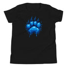 Blue Paint Paw Youth T-Shirt | Drip Paw Graphic | Classic Youth Tee - Bluegrass Elite Apparel LLC