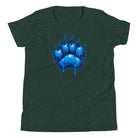 Blue Paint Paw Youth T-Shirt | Drip Paw Graphic | Classic Youth Tee - Bluegrass Elite Apparel LLC