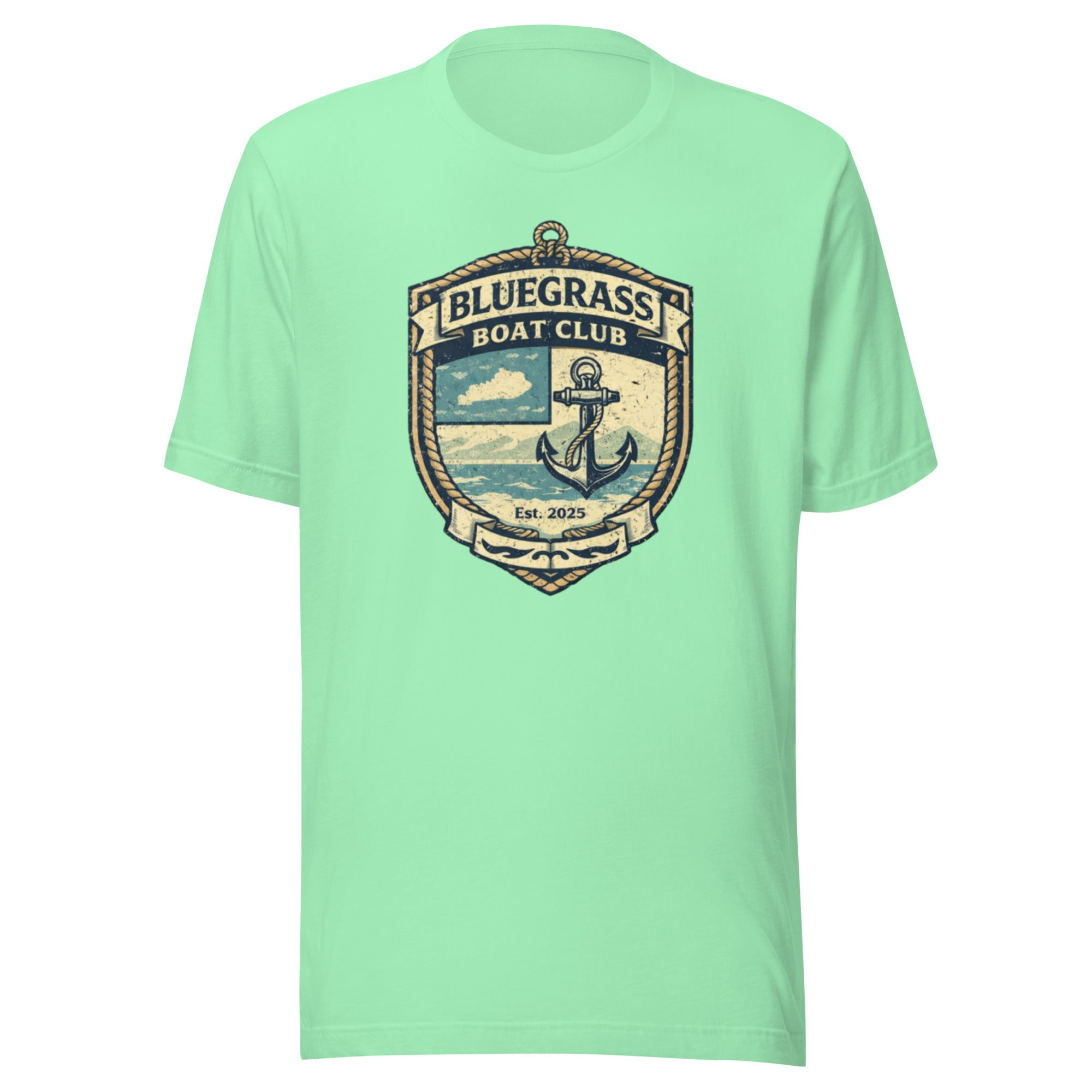 Bluegrass Boat Club Shirt | Vintage Nautical Crest Design | Classic - Bluegrass Elite Apparel LLC