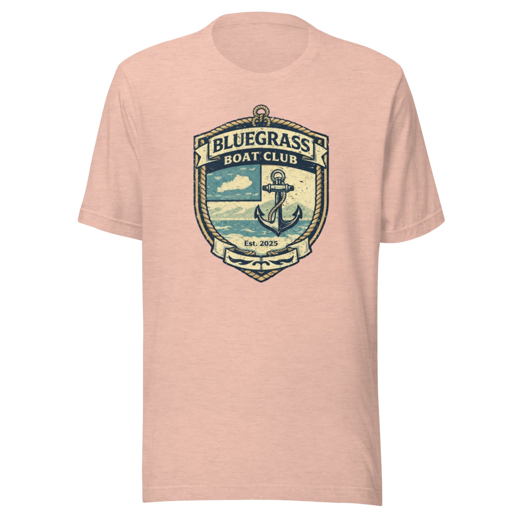 Bluegrass Boat Club Shirt | Vintage Nautical Crest Design | Classic - Bluegrass Elite Apparel LLC