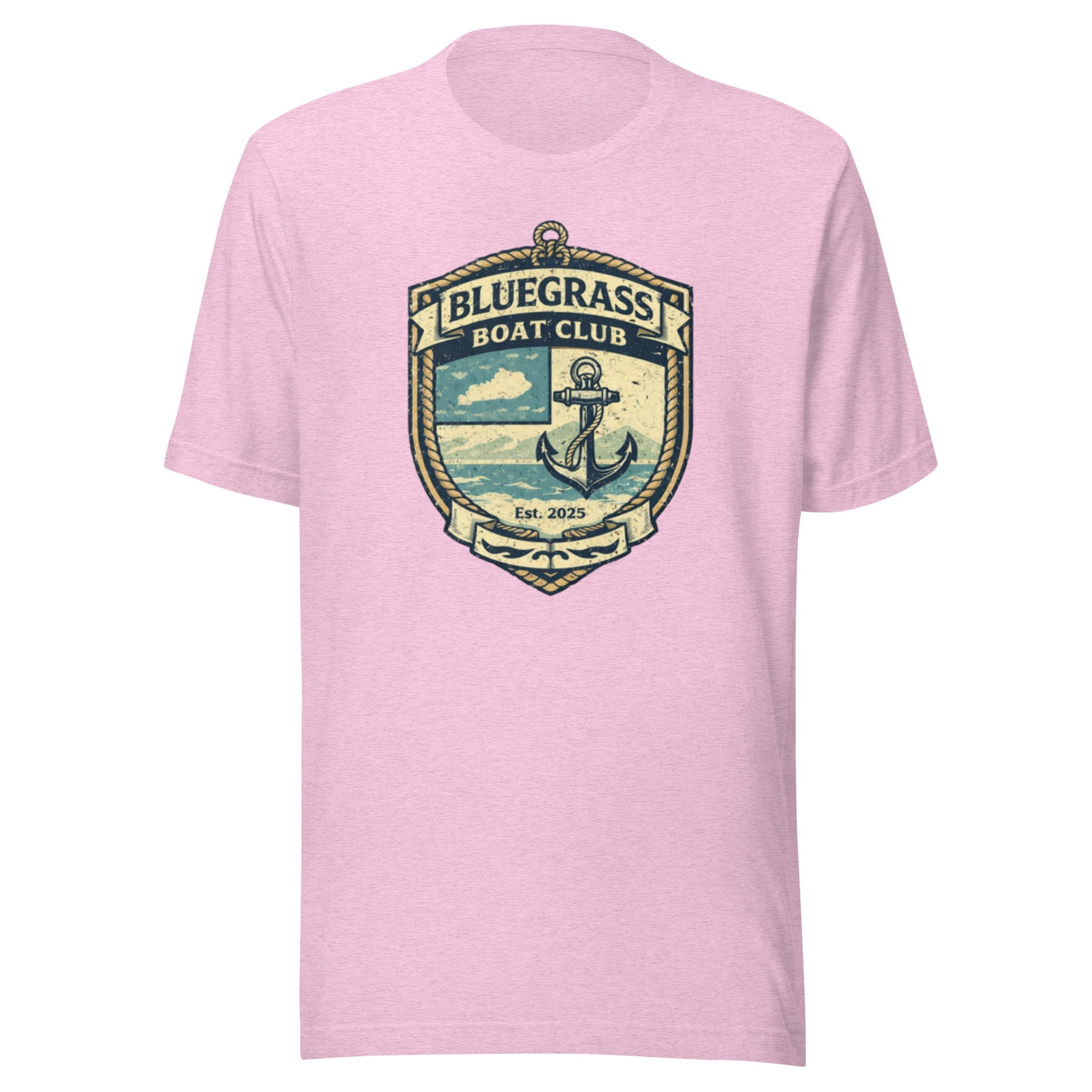 Bluegrass Boat Club Shirt | Vintage Nautical Crest Design | Classic - Bluegrass Elite Apparel LLC