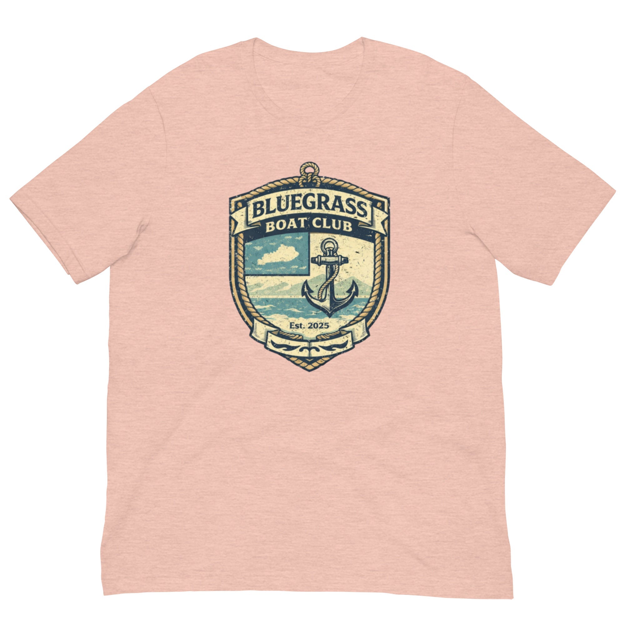 Bluegrass Boat Club Shirt | Vintage Nautical Crest Design | Classic - Bluegrass Elite Apparel LLC