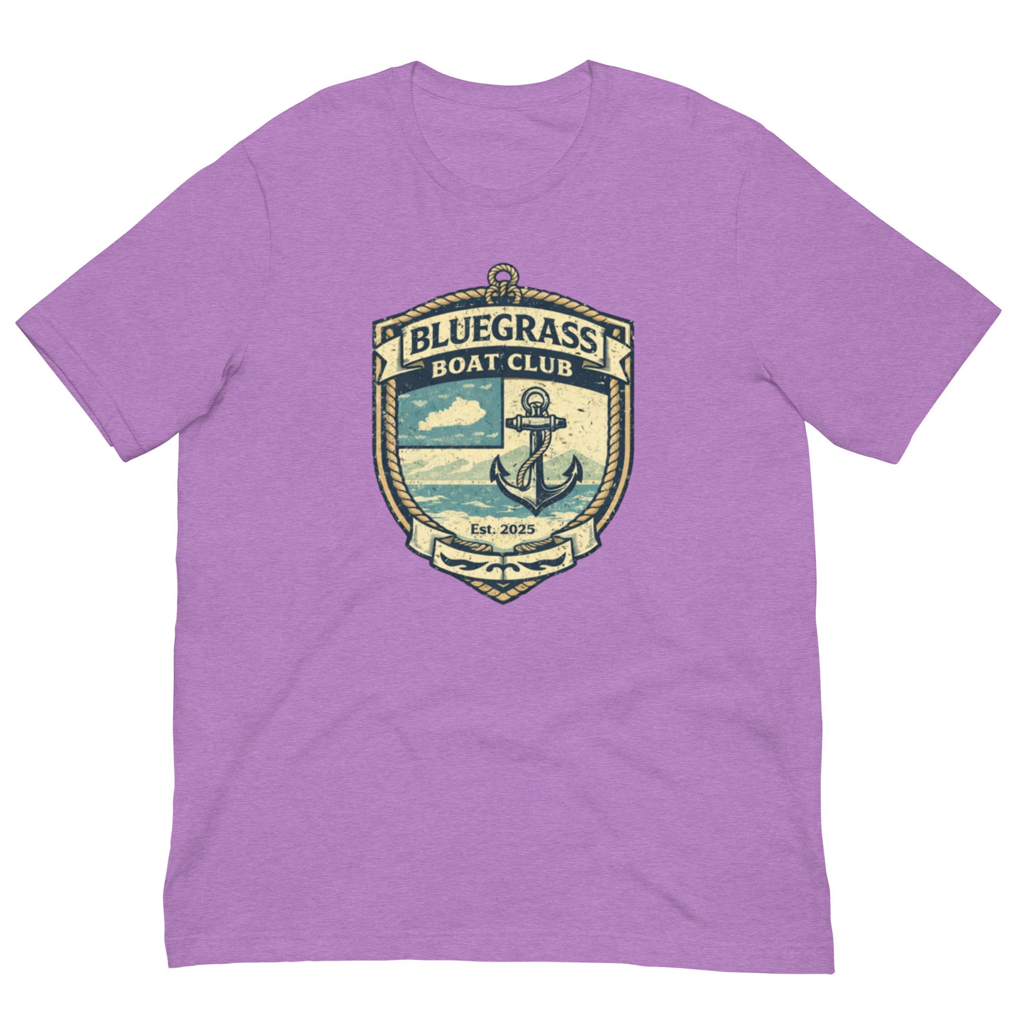 Bluegrass Boat Club Shirt | Vintage Nautical Crest Design | Classic - Bluegrass Elite Apparel LLC