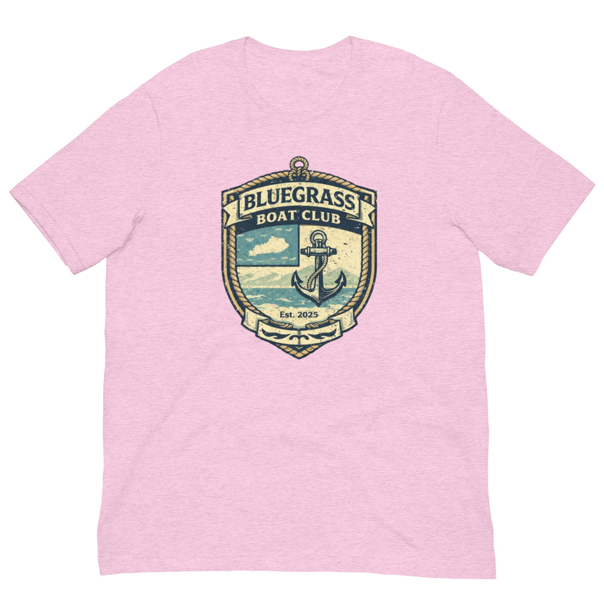 Bluegrass Boat Club Shirt | Vintage Nautical Crest Design | Classic - Bluegrass Elite Apparel LLC