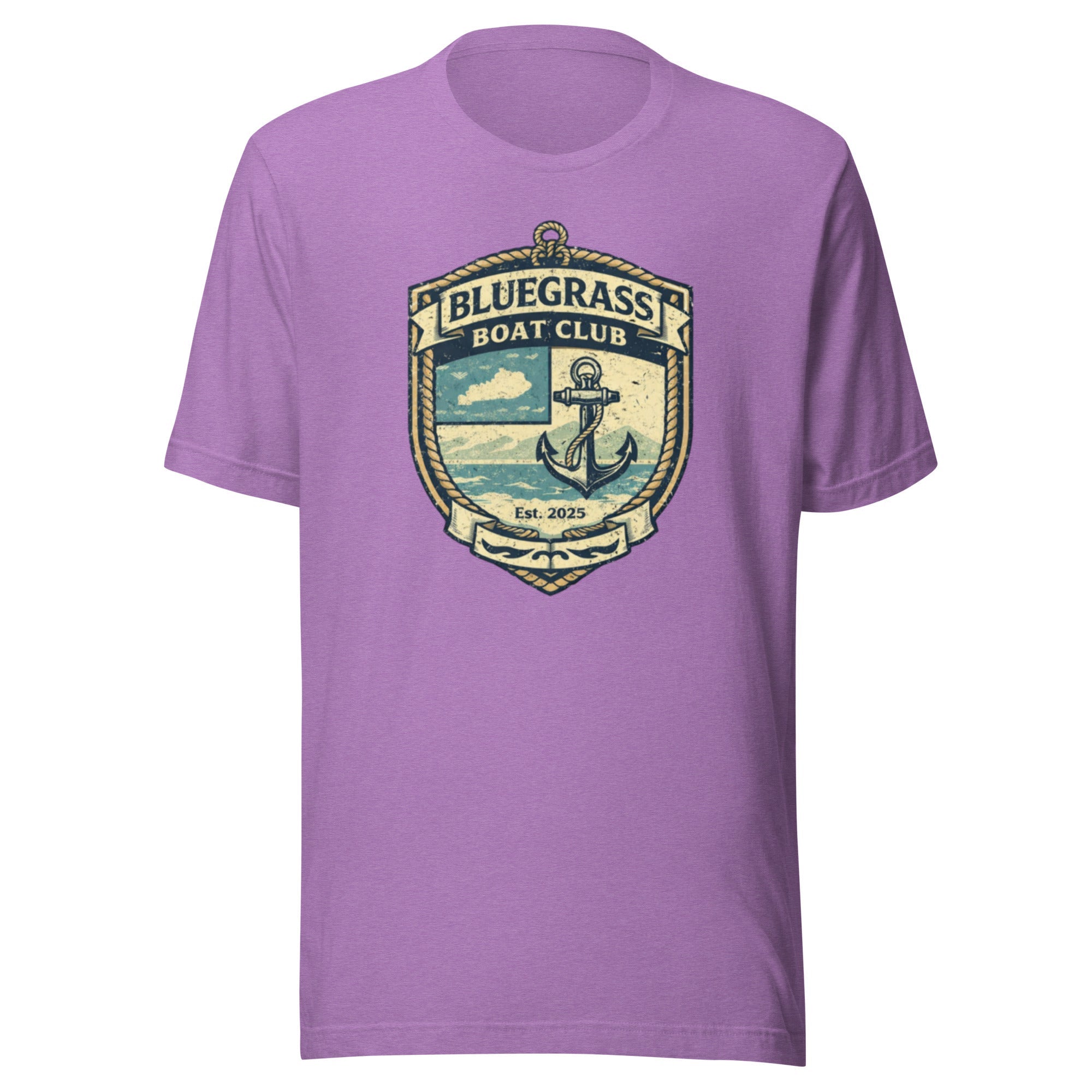 Bluegrass Boat Club Shirt | Vintage Nautical Crest Design | Classic - Bluegrass Elite Apparel LLC