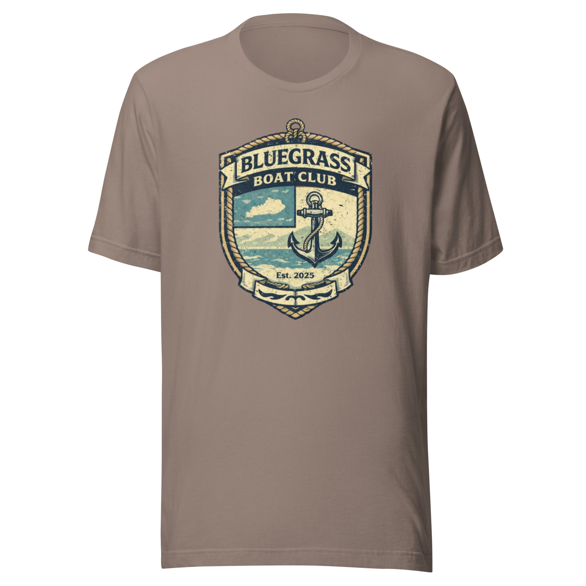 Bluegrass Boat Club Shirt | Vintage Nautical Crest Design | Classic - Bluegrass Elite Apparel LLC