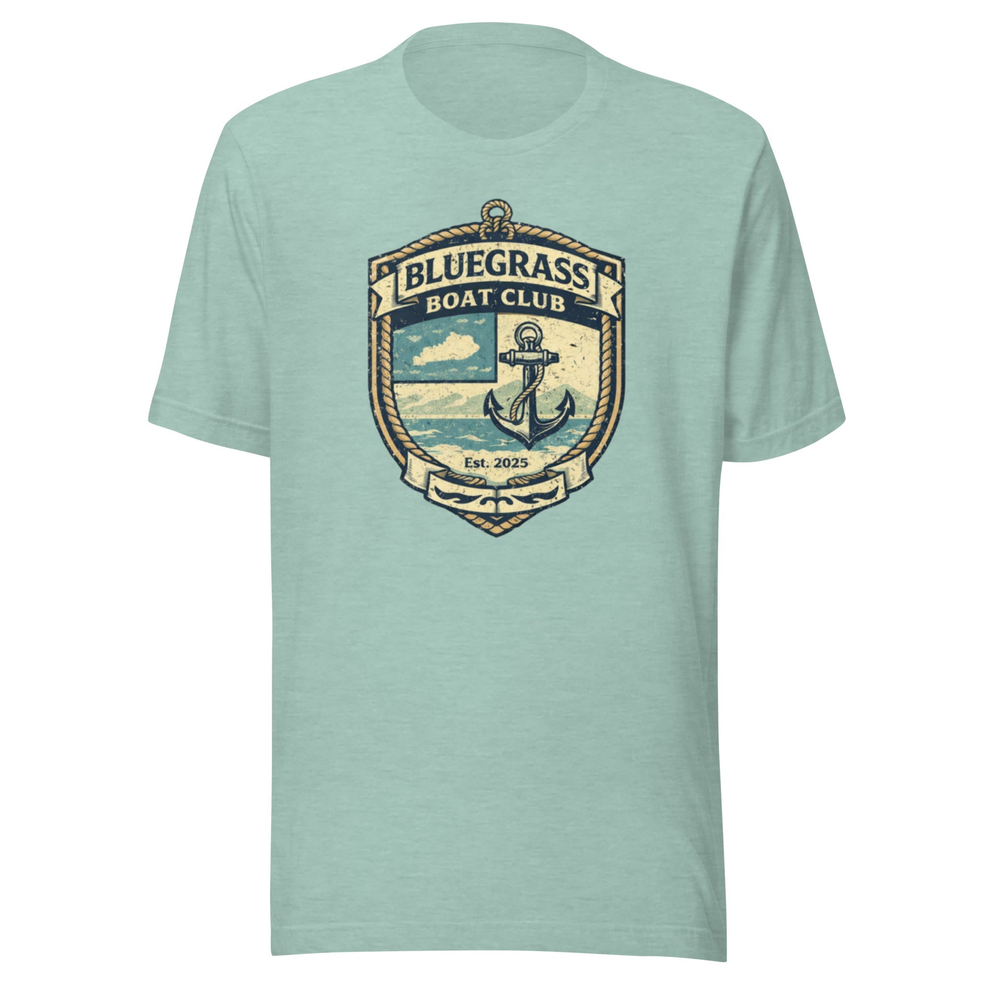 Bluegrass Boat Club Shirt | Vintage Nautical Crest Design | Classic - Bluegrass Elite Apparel LLC