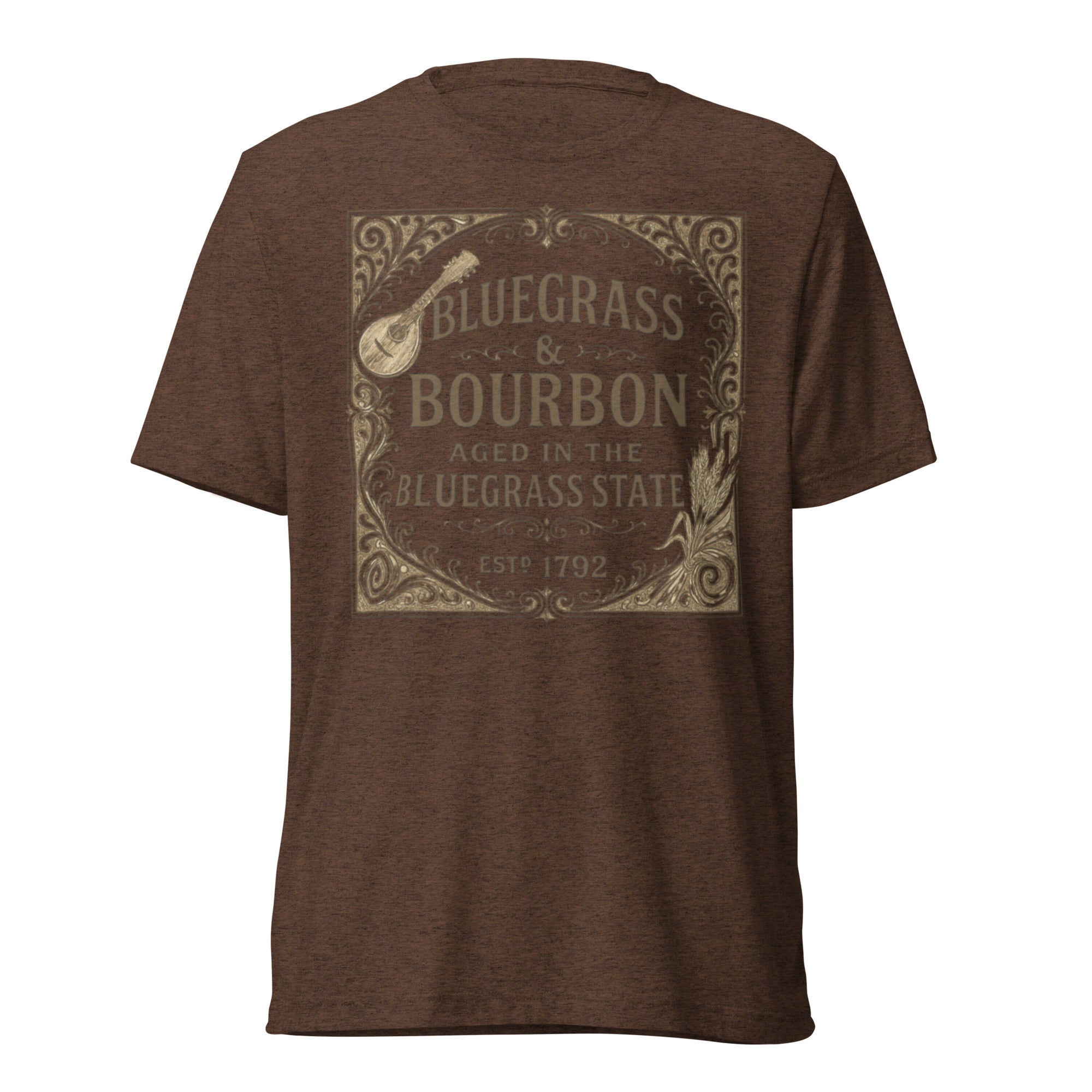 Bluegrass & Bourbon Vintage Label T-Shirt | Kentucky Heritage | Elite - Bluegrass Elite Apparel LLC