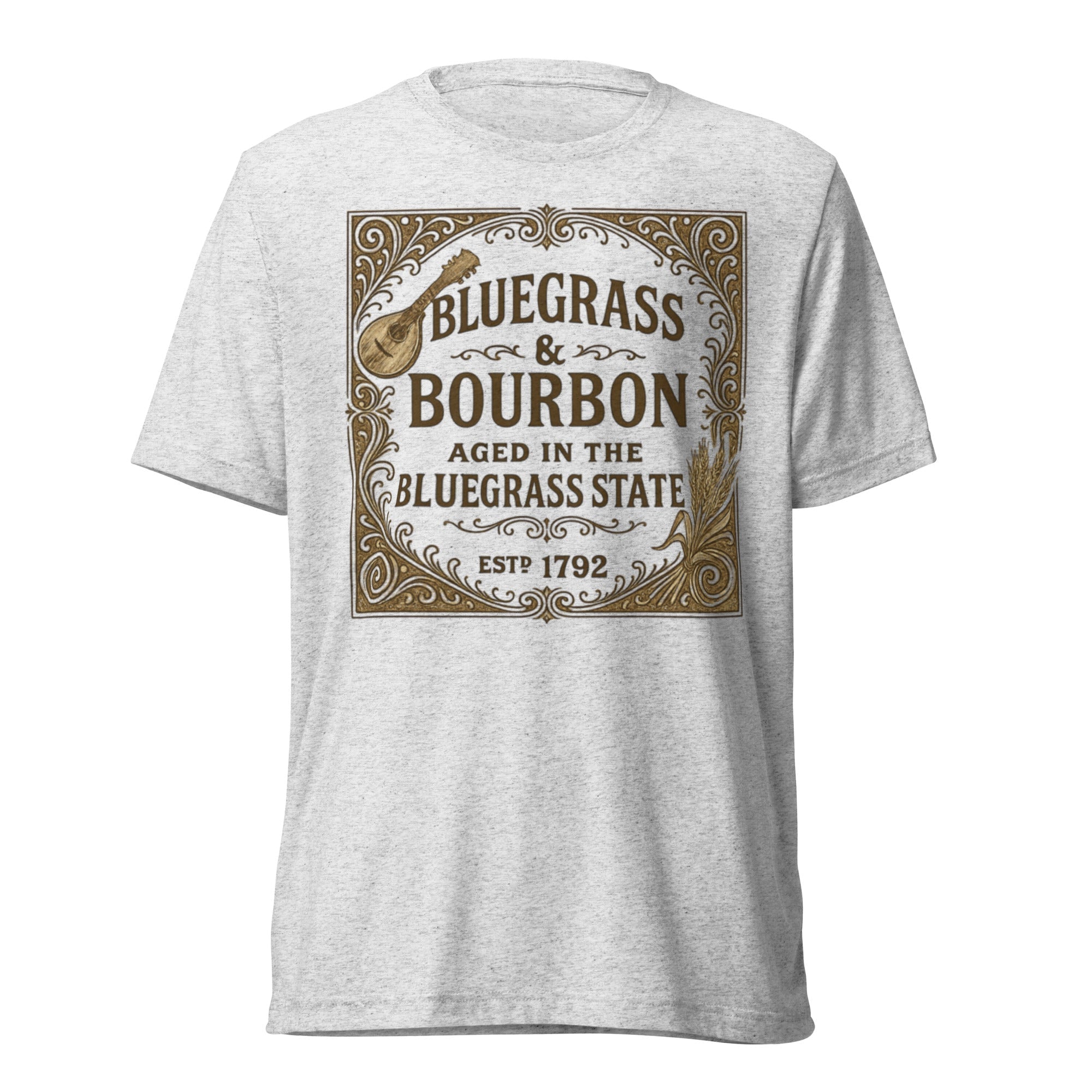 Bluegrass & Bourbon Vintage Label T-Shirt | Kentucky Heritage | Elite - Bluegrass Elite Apparel LLC