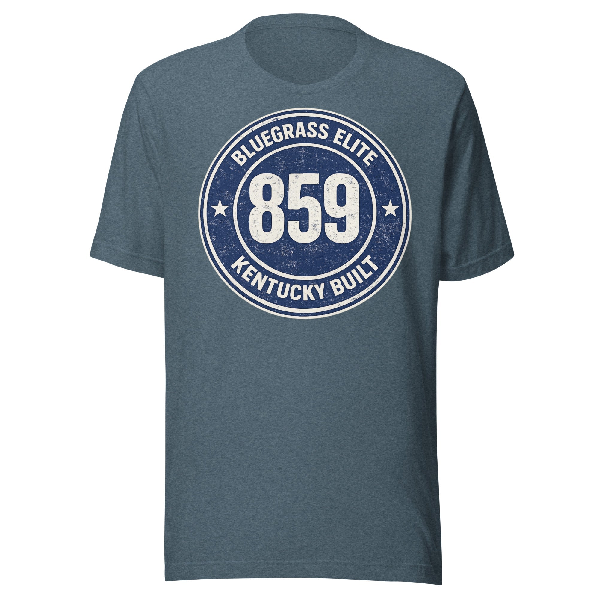 Bluegrass Elite 859 Badge T-Shirt | Kentucky Built Vintage Design | Classic - Bluegrass Elite Apparel LLC