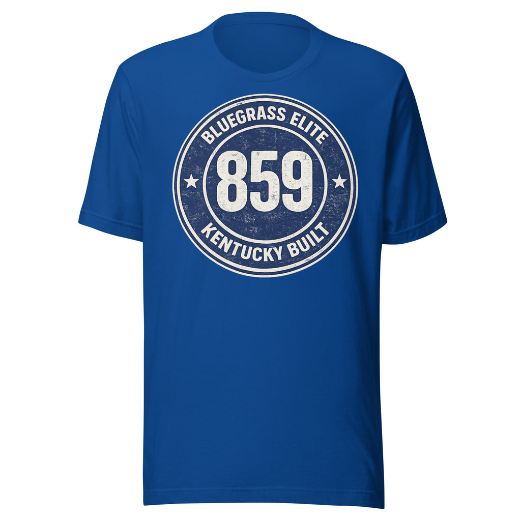 Bluegrass Elite 859 Badge T-Shirt | Kentucky Built Vintage Design | Classic - Bluegrass Elite Apparel LLC