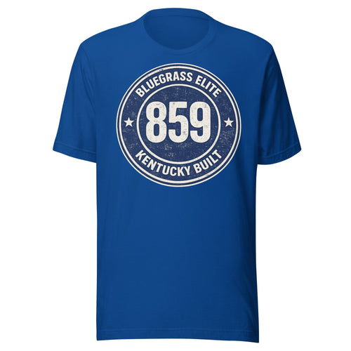 Bluegrass Elite 859 Badge T-Shirt | Kentucky Built Vintage Design | Classic - Bluegrass Elite Apparel LLC