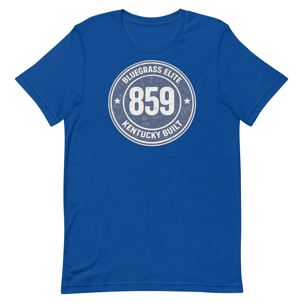 Bluegrass Elite 859 Badge T-Shirt | Kentucky Built Vintage Design | Classic - Bluegrass Elite Apparel LLC