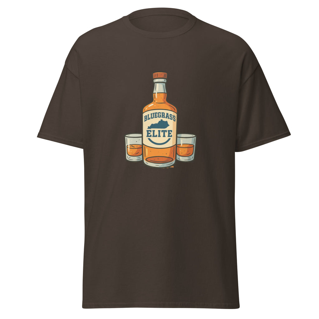 Bluegrass Elite Bourbon Bottle T-Shirt | Kentucky Whiskey Pride | Classic Cotton - Bluegrass Elite Apparel LLC