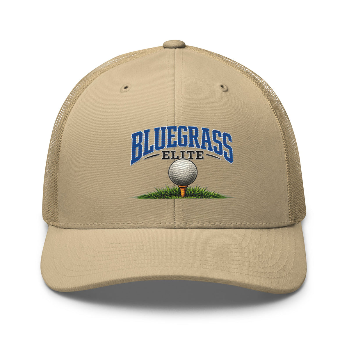 Bluegrass Elite Golf Ball Trucker Hat | Classic Grass Tee Design - Bluegrass Elite Apparel LLC