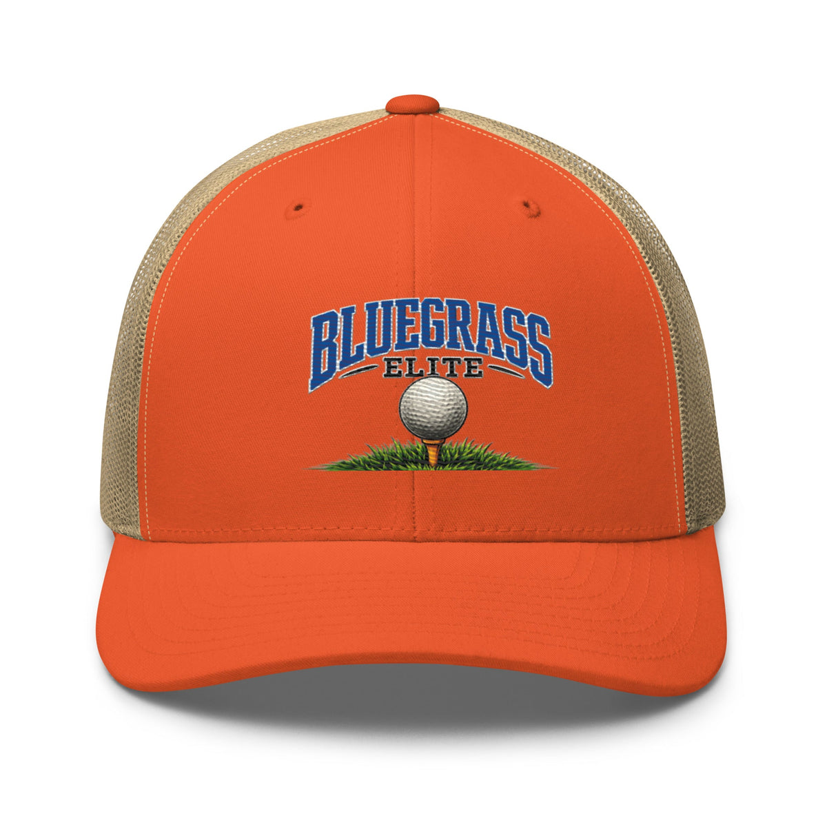 Bluegrass Elite Golf Ball Trucker Hat | Classic Grass Tee Design - Bluegrass Elite Apparel LLC