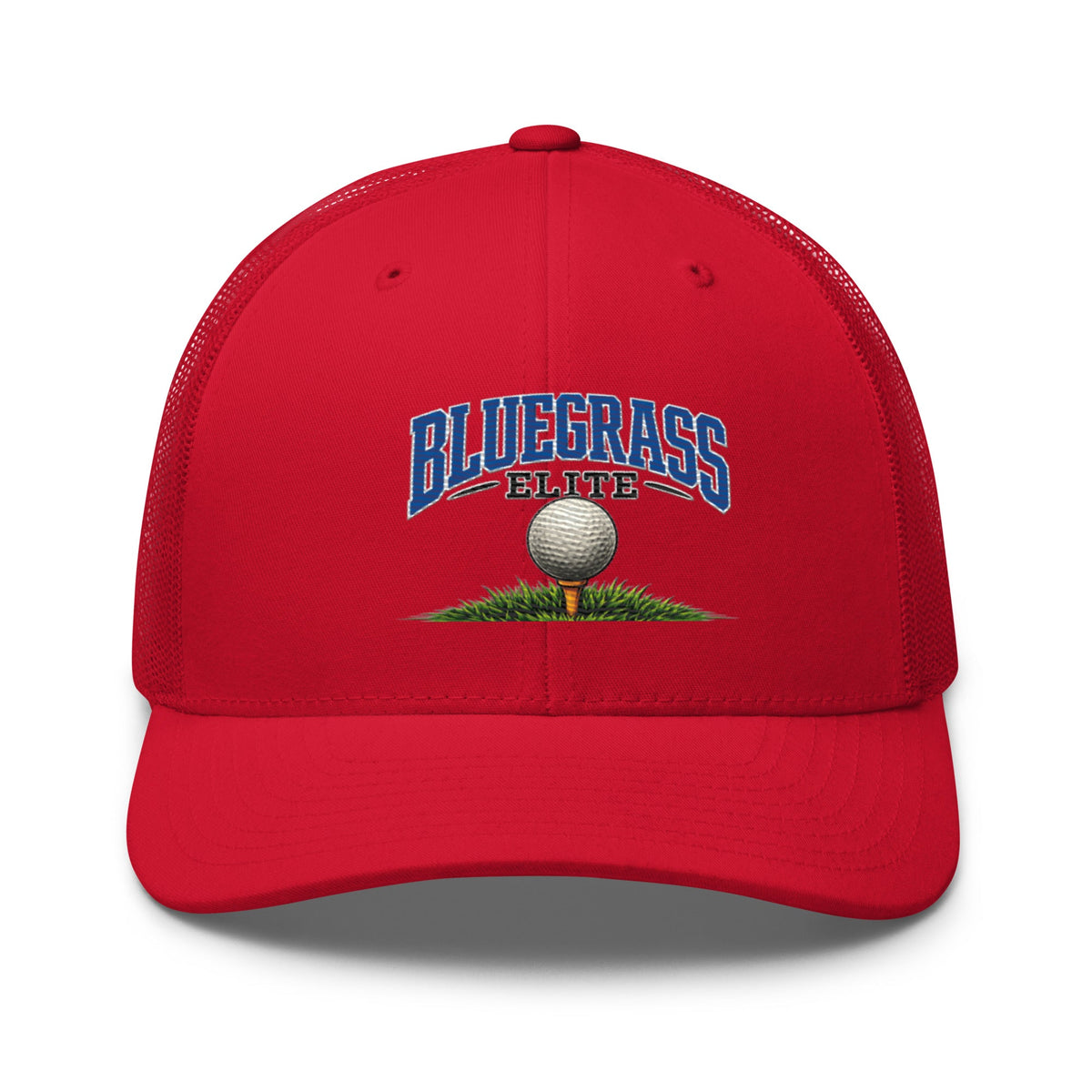 Bluegrass Elite Golf Ball Trucker Hat | Classic Grass Tee Design - Bluegrass Elite Apparel LLC