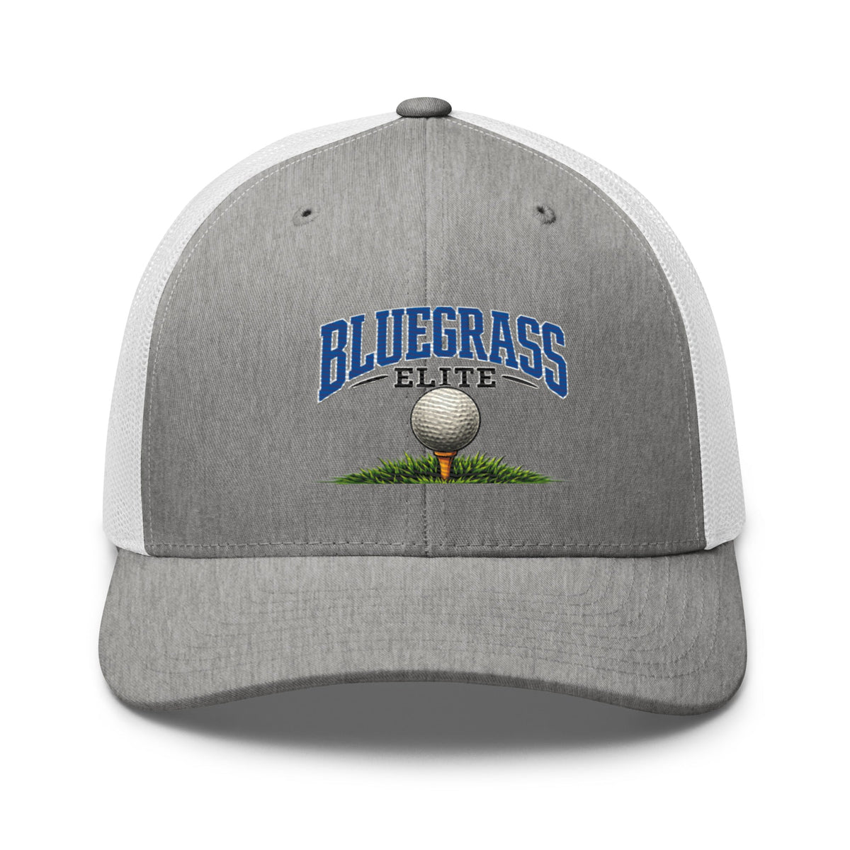 Bluegrass Elite Golf Ball Trucker Hat | Classic Grass Tee Design - Bluegrass Elite Apparel LLC