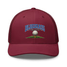 Bluegrass Elite Golf Ball Trucker Hat | Classic Grass Tee Design - Bluegrass Elite Apparel LLC