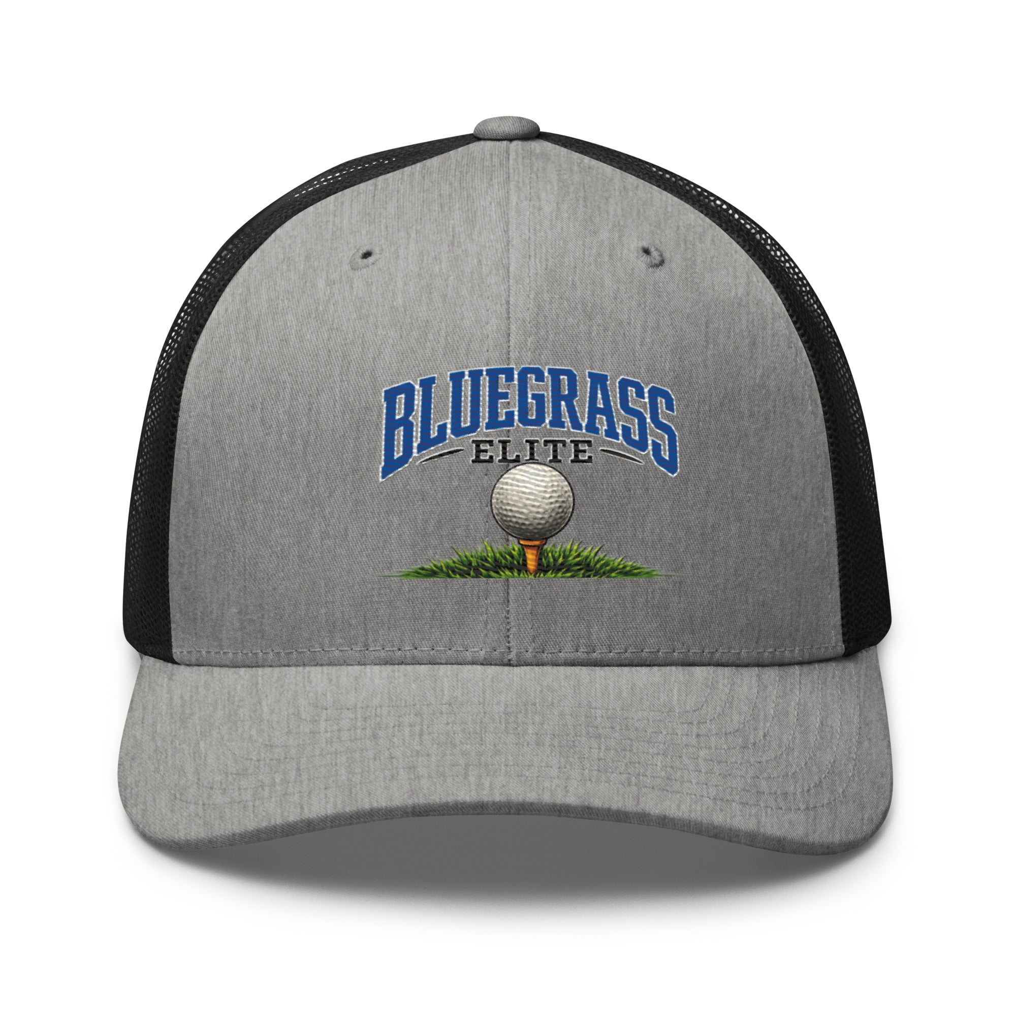 Bluegrass Elite Golf Ball Trucker Hat | Classic Grass Tee Design - Bluegrass Elite Apparel LLC