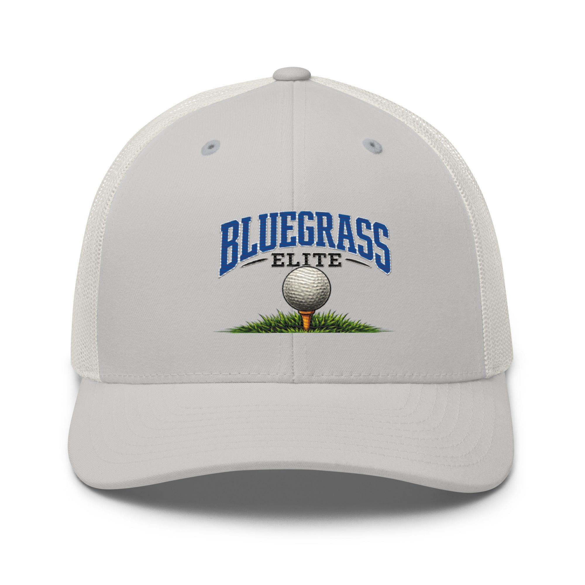 Bluegrass Elite Golf Ball Trucker Hat | Classic Grass Tee Design - Bluegrass Elite Apparel LLC